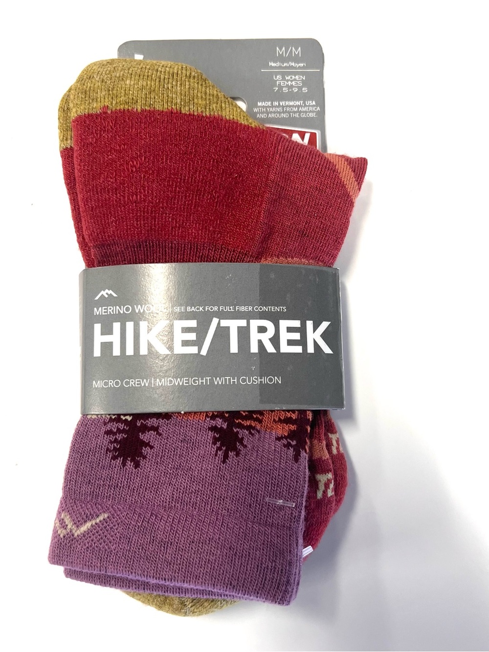Darn Tough Women's Merino Wool Midweight Hike/Trek Socks Size Medium NEW